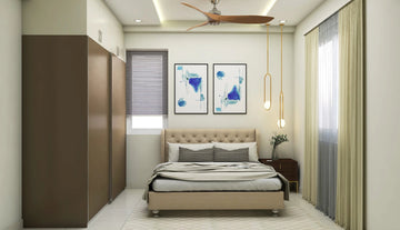 Compact Bedroom with Wardrobe